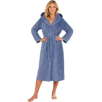 Morgenstern Bademantel Damen Frottee Baumwolle Kapuze Leonie Jeansblau M - M