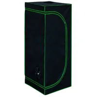 TSGPS Kingpower Grow Zelt für Pflanzen Zuchtzelt Gewächshaus Box Garten Anzucht Gemüse Kräuter Grow Schrank Indoor 40 x 40 x 160 cm Blumen klein Tomaten Hydro Green