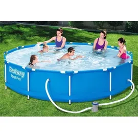BESTWAY Steel Pro Frame Pool Set 366 x 76 cm inkl. Filterpumpe
