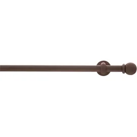 GARESA Gardinenstange GARESA "ESPERANCA", braun (rost), L:250cm Ø:16mm, Metall, Gardinenstangen, rustikale Vorhanggarnitur, verlängerbar, Eisen, Endk. Kugel, m. Ringe