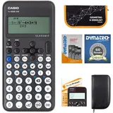 DynaTech Casio FX-82 DE CW mit Schutztasche,Zirkelset,Displayfolie,Arbeitsbuch,Garantie