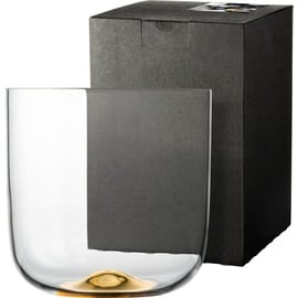 Eisch Tischvase DOT (1 St), mundgeblasenes Kristallglas, mit 24karätigem Gold veredelt, H. 18 cm goldfarben|weiß