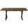Okwish Esstisch 180 x 75 x 90 cm Nussbaum/schwarz