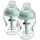 TOMMEE TIPPEE Tommee Tippee-Babyflaschen, Advanced Anti-Kolik-Flasche, 260ml, brustähnl. Sauger (langsam), belüft. Anti-Kolik-Stab, selbststeril., Zubehör, 2er-Pack