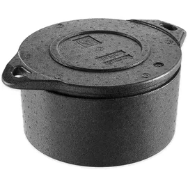Thermohauser EPP-Thermobox Torte schwarz, mit Deckel, 10,5 L, Ø 54.0 x 21.5 cm