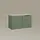 livinity® Eckkommode Piave 80 x 50 x 40 cm Grün