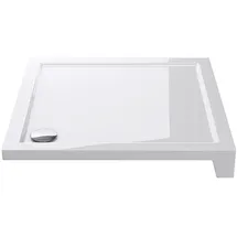 mai & mai Duschwanne Duschtasse Acryl quadratisch Weiß pflegeleicht Höhe 4/14 cm Faro1, Quadratisch, Sanitäracryl, DIN-konforme Anschlüsse, bodeneben oder aufgesetzt installierbar. weiß Quadratisch | 80 cm x 14 cm x 80 cm