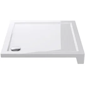 mai & mai Duschwanne Duschtasse Acryl quadratisch Weiß pflegeleicht Höhe 4/14 cm Faro1, Quadratisch, Sanitäracryl, DIN-konforme Anschlüsse, bodeneben oder aufgesetzt installierbar. weiß Quadratisch | 80 cm x 14 cm x 80 cm