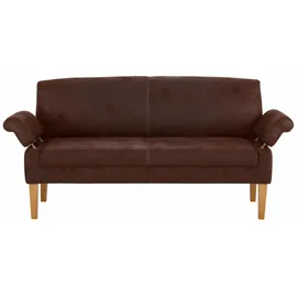 Home Affaire Küchensofa "Malmö", braun (schoko), B:152cm H:52cm T:53cm, Microfaser in Antiklederoptik (100% Polyester);Microfaser in Antiklederoptik (100% Polyester), Sofas, 2-sitzig für Speisetische