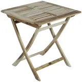 Garden Pleasure Gartentisch JAVA 70 x 70 x 75 cm beige/braun