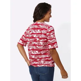 Casual Looks WITT WEIDEN Shirt in rot-weiß-bedruckt | Gr.: 50