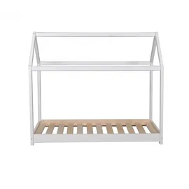 Weber Industries Hausbett PANDA 90 x 200 cm Fichte lackiert weiß
