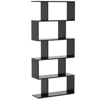 Costway Bücherregal 70 x 23,5 x 158 cm Schwarz