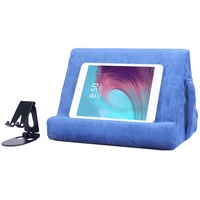 Tablet-Ständer mit mehreren Winkeln, Tablet-Pad-Ständer, weicher Pad-Ständer, Sofa und Bett, universeller Handy-Pad-Ständer (blau)