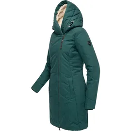 Ragwear Wintermantel "Gordon Long", Damen, Gr. M (38), grün (dunkelgrün), Obermaterial: 74% Baumwolle, 26% Nylon. Innenfutter: 100% Polyester. Wattierung: 100% Polyester, tailliert ca.