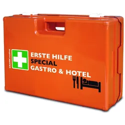 Verbandkoffer SPECIAL Gastro & Hotel Inhalt DIN13157:2021-11+Zusatzausstattung