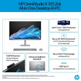 HP OmniStudio X 32" UHD IPS All-in-One Ultra 7-155H 32GB/2TB SSD Win11 32-c0075ng
