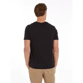 Tommy Hilfiger Essential REG FIT SOLID TEE mit Logo-Stitching, Black, M