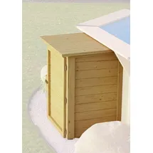 Karibu Technikbox braun 87x74x121 cm