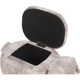 Beliani Hocker mit Stauraum 36 x 38 x 62 cm Beige