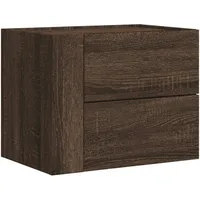 VidaXL Wand-Nachttisch Braun Eichen-Optik 45x30x35 cm