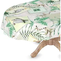 ANRO Wachstuchtischdecke Wachstischdecke Tischdecke abwaschbar Gartentischdecke Wachstuch Eckig rund