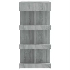 vidaXL Bartisch mit Regal 100 x 50 x 101,5 cm Grau