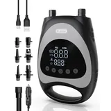Dr.meter 20 PSI SUP Pumpe Elektrisch Tragbar, 5200mAh Wiederaufladbare Sup Pumpe Akku Elektrische Luftpumpe Auto-Off Inflation und Deflation mit 2 LED Lichtern für SUP-Boards, Boote, Kajak, Kitesurf