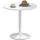 Homcom Runder Küchentisch 80 x 75 x 80 cm Weiß