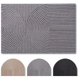 Blumtal Fußmatte 60 x 90 cm Grau