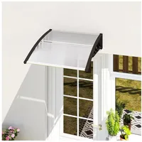 Outsunny Pultvordach 103 x 27 cm schwarz