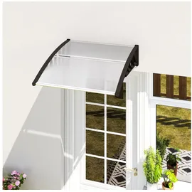 Outsunny Pultvordach 103 x 27 cm schwarz