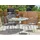 Beliani Gartenstuhl 40 x 47 x 89 cm blau 4 St.
