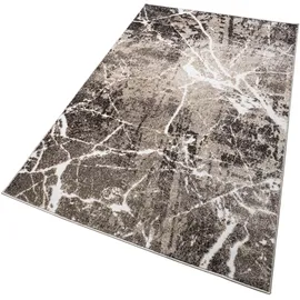 OTTO home Teppich OTTO HOME "Manrik" Gr. 6, beige (sand), B:200cm H:9mm L:300cm, Kunstfaser, Teppiche, Teppich, mit besonders weichem Flor, Kurzflor, modernes Marmor-Design