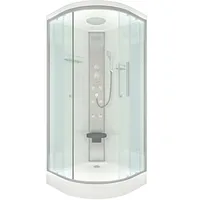 AcquaVapore Duschkabine Fertigdusche Dusche Komplettkabine D10-10T0-EC 90x90 cm mit 2K Scheiben Versiegelung