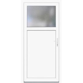 Panto Kunststoff-Nebeneingangstür K 504 Weiß 98 x 198 cm Anschlag Rechts