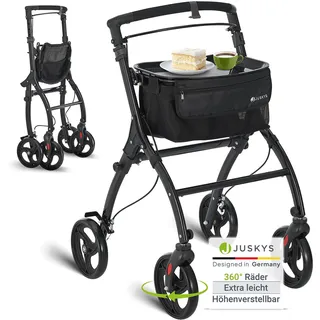Juskys Indoor Rollator Aktiv - Schwarz