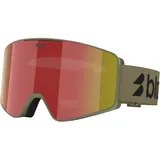Bliz G001 Schneebrille 2026 matte camo green/brown red multi