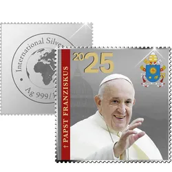 ISS Papst Franziskus in stillem Gedenken