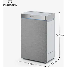 Klarstein AireLux Luftreiniger Mit Befeuchtungsfunktion 400m3/h CADR WLAN-fähig