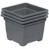 Gartenpirat Pflanzkasteneinsatz 32 x 32 x 26 cm Grau