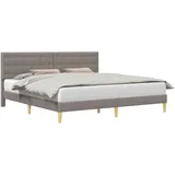 vidaXL Bettrahmen 200 x 200 cm Schwarz