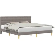 vidaXL Bettrahmen 200 x 200 cm Schwarz