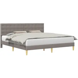 vidaXL Bettrahmen 200 x 200 cm Schwarz