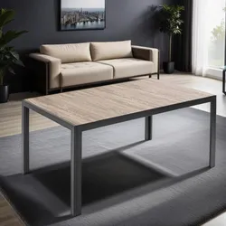 Oviala Business Esstisch aus Aluminium und Keramik