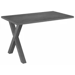 Anbautisch MÄUSBACHER "Mio", grau (graphit, graphit), B:120cm H:75cm T:70cm, Holzwerkstoff, Ansatztischplatten, Tischplatte Esstischplatte Esstisch-Zubehör