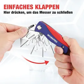luxuskollektion Teppichmesser mit 5 Ersatzklingen