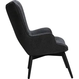 SalesFever Sessel, (1 St.), Zierknöpfe in der Rückenlehne grau