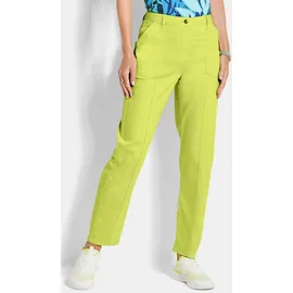 GOLDNER Stoffhose mit Ziersteppung Grün 40