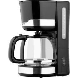 ECG Filterkaffeemaschine KP 2115, 1,5l Kaffeekanne, Permanentfilter, bis zu 12 Tassen Kaffee, Herausnehmbarer, waschbarer Nylonfilter schwarz